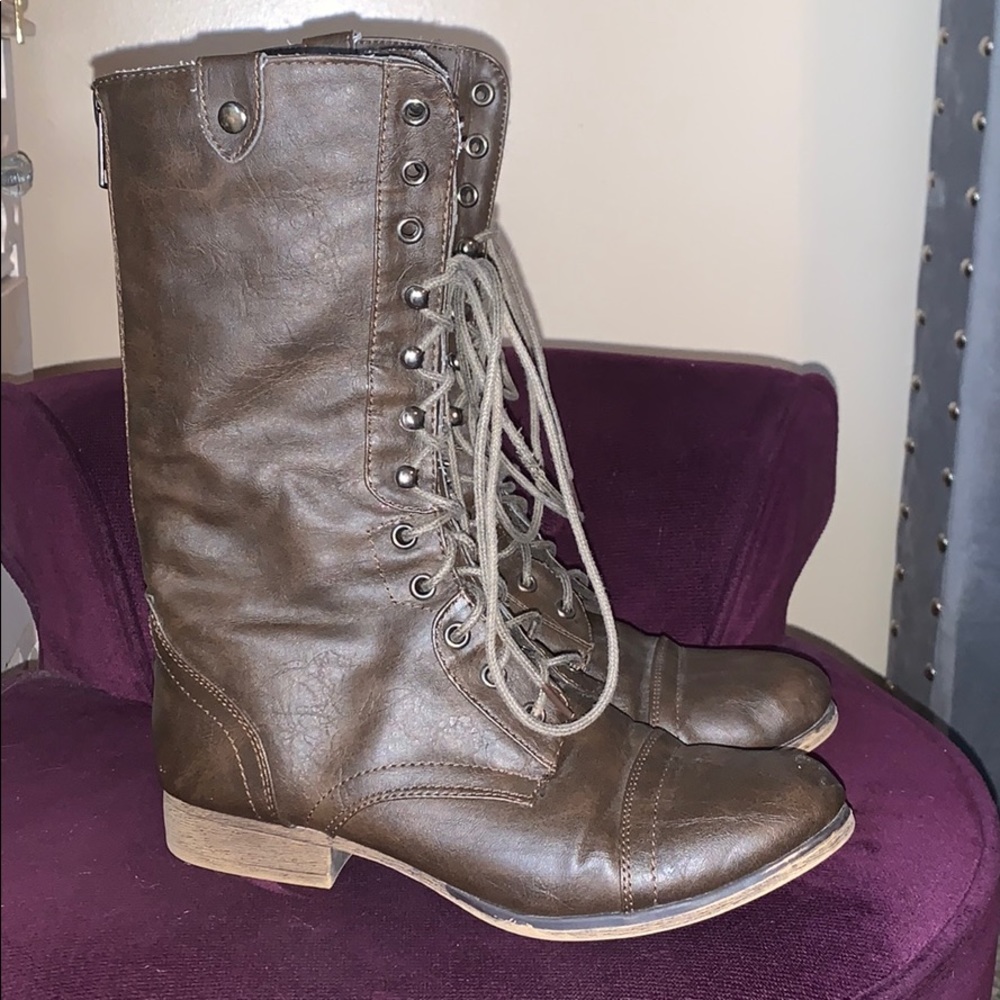 Madden Girl Combat Boots